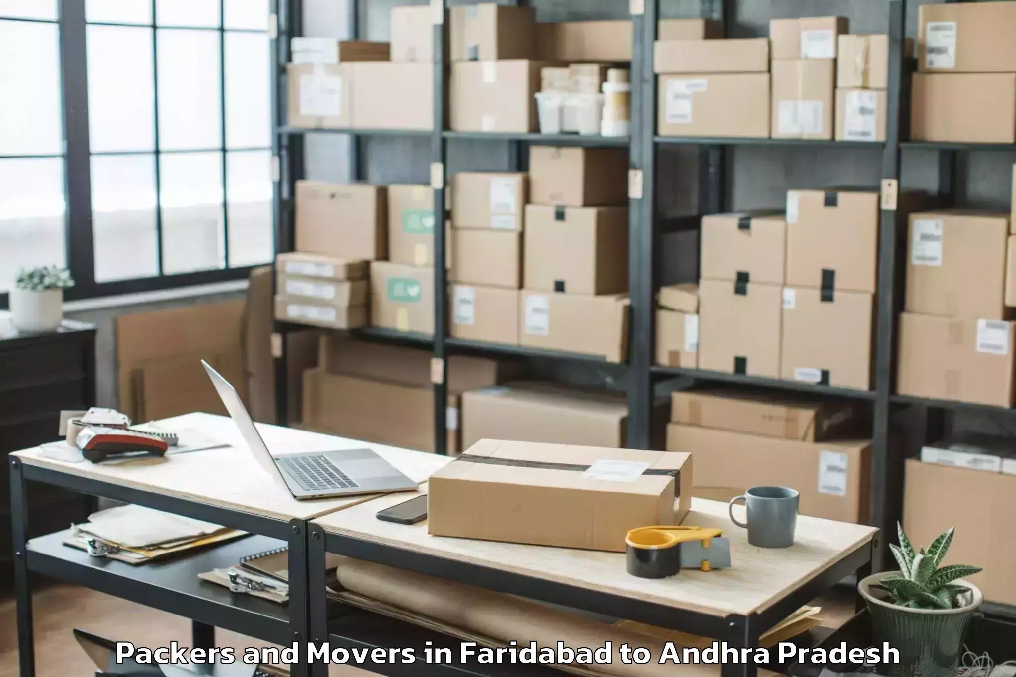 Get Faridabad to Tallapudi Packers And Movers